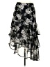 Target Floral Black Formal Skirt Size 8 - photo 1