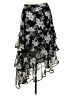 Target Floral Black Formal Skirt Size 8 - photo 2