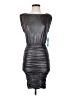 Alice + Olivia Metallic Gray Cocktail Dress Size 4 - photo 1