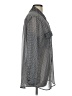 a.n.a. A New Approach 100% Polyester Polka Dots Silver Black Long Sleeve Blouse Size L - photo 4