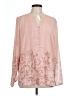 Coldwater Creek 100% Polyester Pink Long Sleeve Blouse Size L - photo 1