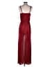 Forever 21 100% Polyester Solid Burgundy Jumpsuit Size S - photo 2