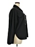 Unbranded Solid Black 3/4 Sleeve Button-Down Shirt Size XXL - photo 4