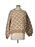 BaeVely 100% Polyester Chevron-herringbone Tan Pullover Sweater Size L - photo 1