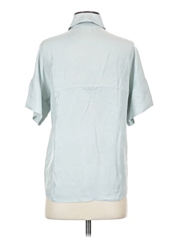Vince. Short Sleeve Silk Top (view 2)