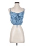 Shein Blue Sleeveless Blouse Size 4 - photo 1
