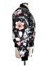White Mark 100% Polyester Floral Black Jacket Size L - photo 4