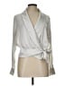 Hutch Silver Long Sleeve Blouse Size L - photo 1