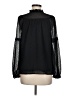 Ann Taylor LOFT 100% Polyester Polka Dots Black Long Sleeve Blouse Size M - photo 2