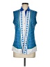 Bermuda Sands 100% Polyester Blue Sleeveless Blouse Size M - photo 1