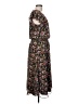 MSK 100% Polyester Floral Black Casual Dress Size L - photo 4
