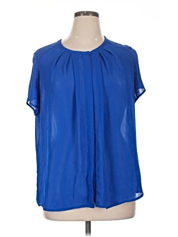 Worthington Short Sleeve Blouse (view 1)