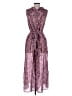Julie Harrah 100% Silk Floral Purple Jumpsuit Size XS - photo 2