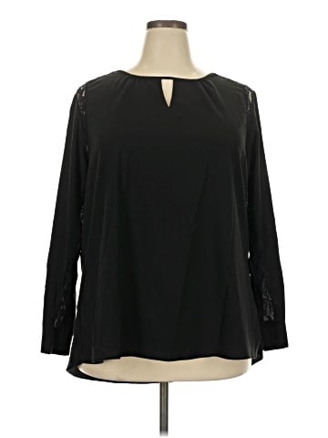 Larry Levine Long Sleeve Blouse (view 1)