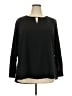 Larry Levine 100% Polyester Black Long Sleeve Blouse Size 2X - photo 1