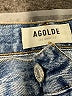 AGOLDE 100% Organic Cotton Hearts Blue Jeans Size 25 waist - photo 7