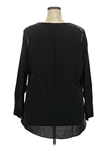 Larry Levine Long Sleeve Blouse (view 2)