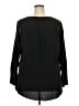 Larry Levine 100% Polyester Black Long Sleeve Blouse Size 2X - photo 2