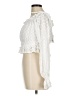 Selfie Leslie 100% Cotton Ivory Long Sleeve Blouse Size M - photo 5