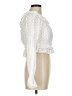 Selfie Leslie 100% Cotton Ivory Long Sleeve Blouse Size M - photo 4
