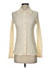 MNG Tweed Ivory Long Sleeve Blouse Size 2 - photo 1