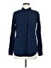 Madewell 100% Cotton Checkered-gingham Blue Long Sleeve Button-Down Shirt Size M - photo 1