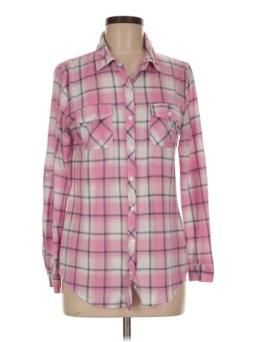White Mark Long Sleeve Button-Down Shirt (view 1)
