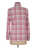 White Mark Plaid Pink Long Sleeve Button-Down Shirt Size M - photo 2