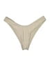TAN + LINES Solid Tan Swimsuit Bottoms Size XL - photo 1