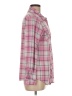 White Mark Plaid Pink Long Sleeve Button-Down Shirt Size M - photo 4