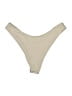 TAN + LINES Solid Tan Swimsuit Bottoms Size XL - photo 2