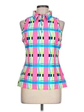 Tzu Tzu Sleeveless Button-Down Shirt (view 1)