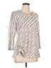 MOD Lusive Silver 3/4 Sleeve Top Size L - photo 1