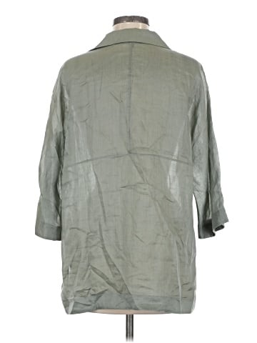 Lafayette 148 New York 3/4 Sleeve Button-Down Shirt (view 2)