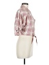 Sisstrevolution 100% Rayon Plaid Pink Short Sleeve Button-Down Shirt Size M - photo 4