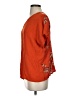 Sseko 100% Rayon Orange Short Sleeve Blouse Size XS (1) - photo 5