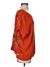 Sseko 100% Rayon Orange Short Sleeve Blouse Size XS (1) - photo 4