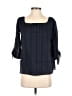 Bailey 44 100% Cotton Black 3/4 Sleeve Blouse Size S - photo 1