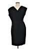 Escada Solid Black Cocktail Dress Size EU 38 / US 8 - photo 2