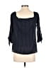 Bailey 44 100% Cotton Black 3/4 Sleeve Blouse Size S - photo 2