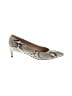 Stuart Weitzman Animal Print Ivory Heels Size 7 1/2 - photo 1