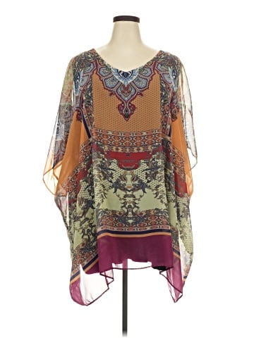 Ulla Popken 3/4 Sleeve Blouse (view 1)