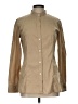 Theory Solid Tan Long Sleeve Button-Down Shirt Size L - photo 1