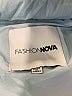 Fashion Nova 100% Nylon Solid Teal Jacket Size L - photo 6