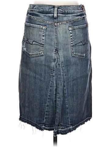 7 For All Mankind Denim Skirt (view 2)