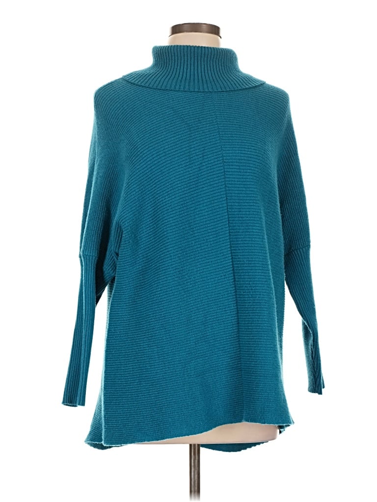 Pre-owned Poetsky Turtleneck Sweater In Teal