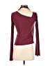 ASOS Design Burgundy Long Sleeve Top Size S - photo 2