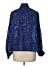 BA&SH 100% Polyester Animal Print Blue Long Sleeve Blouse Size Lg (3) - photo 2
