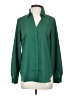Ann Taylor 100% Polyester Green Long Sleeve Blouse Size S - photo 1