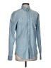 J.Crew 100% Cotton Chevron-herringbone Blue Long Sleeve Button-Down Shirt Size S - photo 1